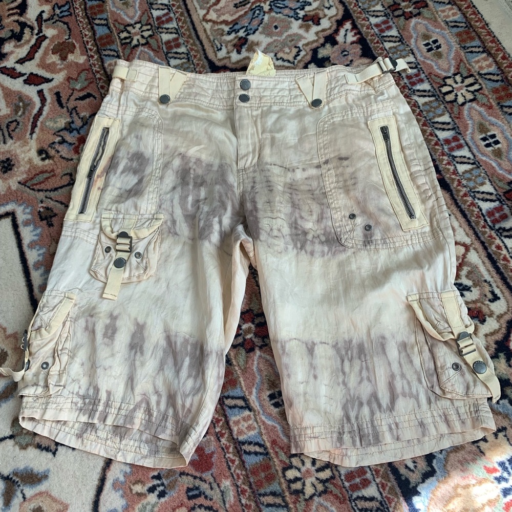 Womens Tan Cargo Shorts